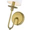 Z-Lite Ella 1 Light Wall Sconce, Rubbed Brass & White 809-1S-RB-WH - alternate 3